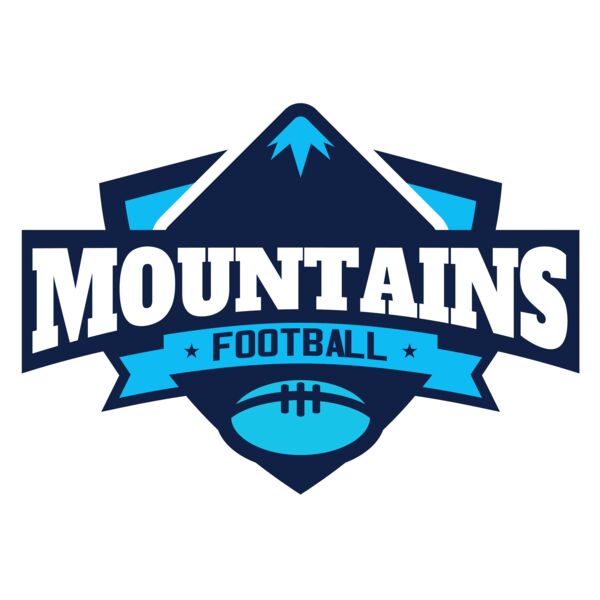 Mountains Football logo template Thumbnail