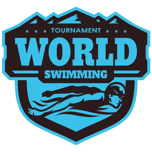 World Tournament Swimming logo template Thumbnail
