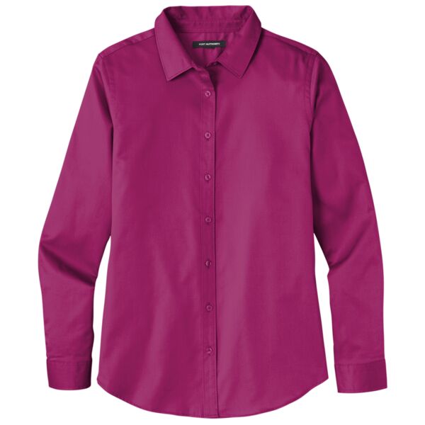 Ladies Long Sleeve SuperPro React  Twill Shirt Thumbnail