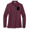 Ladies Silk Touch Long Sleeve Polo Thumbnail